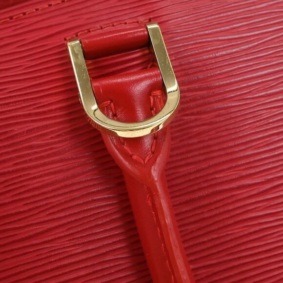 Louis Vuitton Red Epi Pont Neuf Handbag - Picture 6 of 10